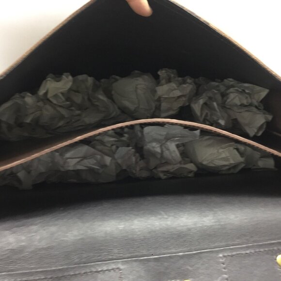 Briefcase Laptop Messenger LUX Quality Brass Handmade Brown Leather 16x12 NEW - Picture 4 of 10